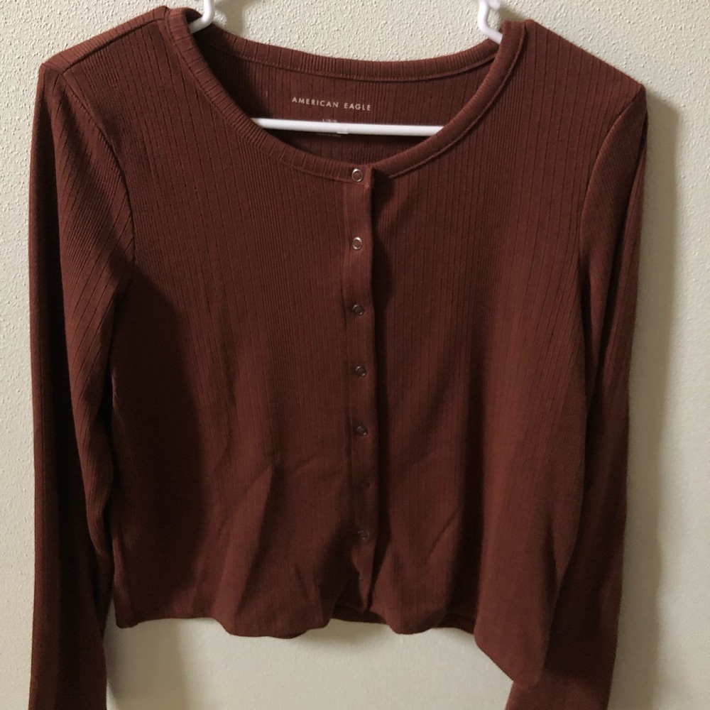 American Eagle Rust Long Sleeve
